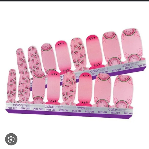 💅🏼 Color Street 💯 Real Nail Polish Strips 💅🏼 Melon-Dramatic - Picture 4 of 8